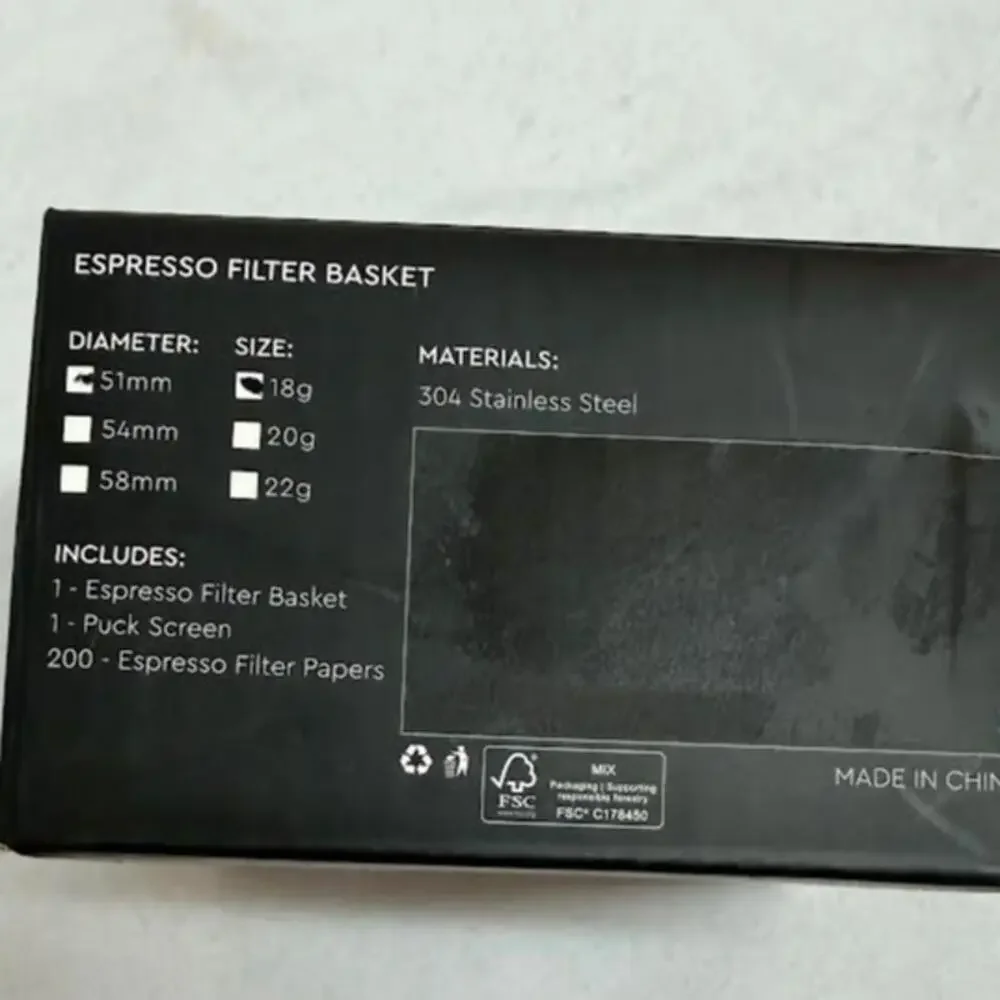 Normcore 51mm Precision High‎ Extraction Filter 304 Stainless Steel